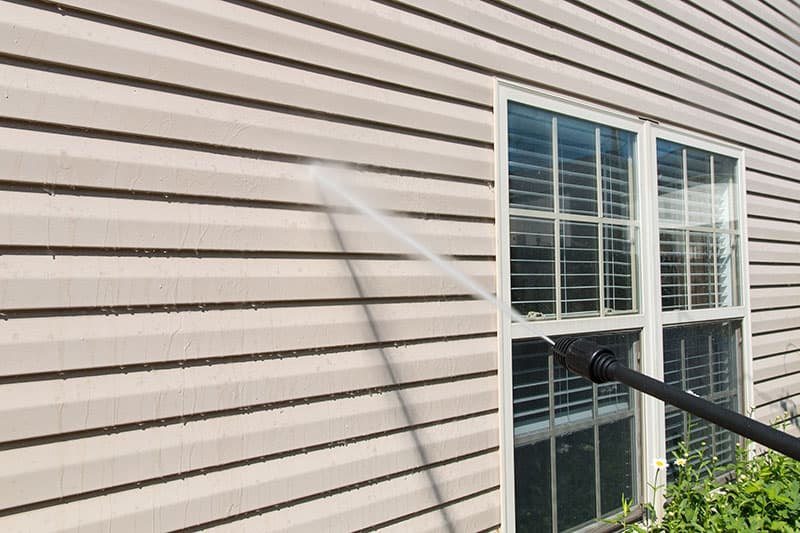 Spring cleaning pressure washing